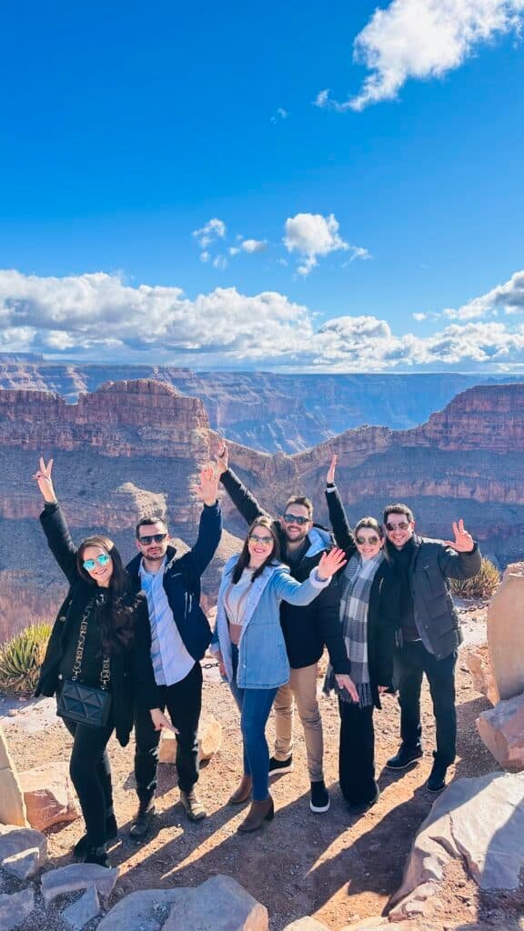 Grupo de passeio no Grand Canyon