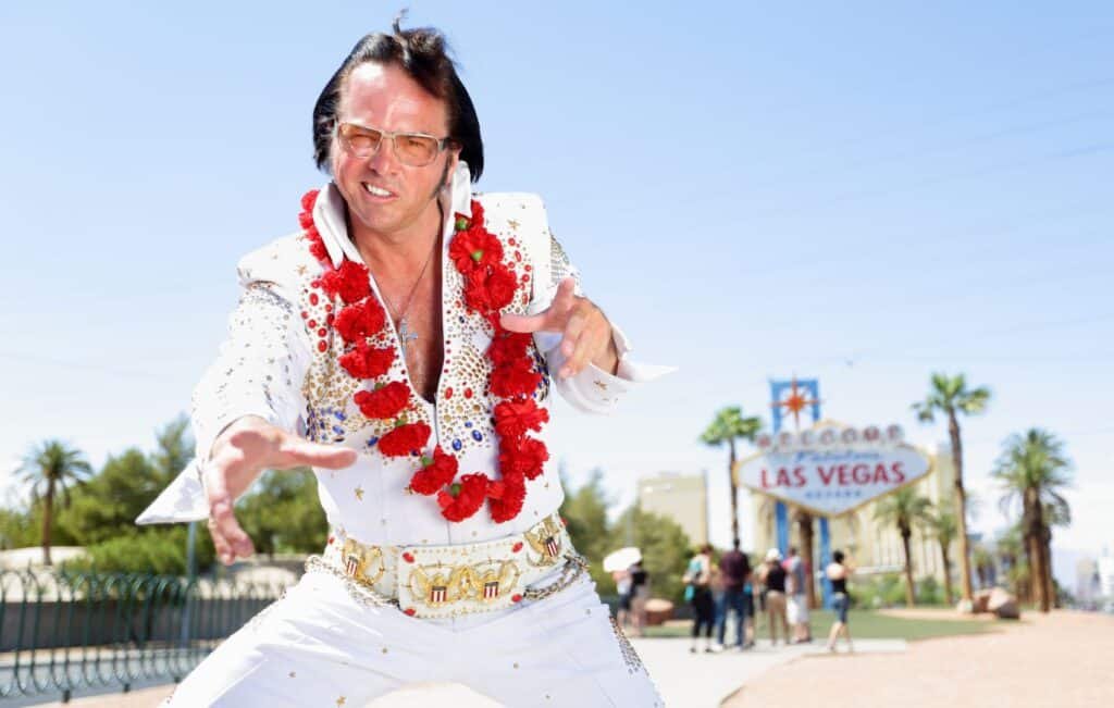 Cosplay de Elvis Presley em Las Vegas